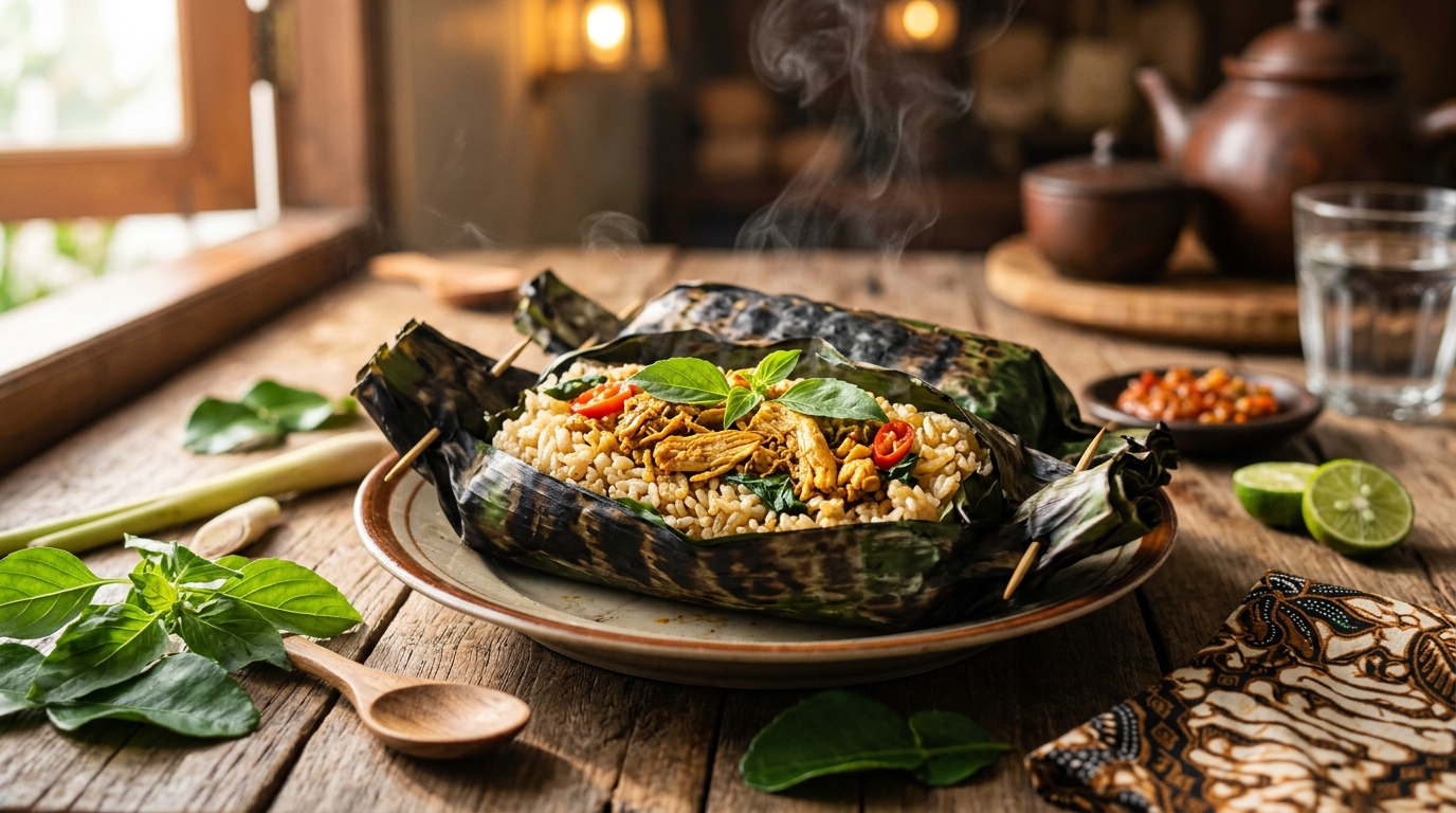 Tips Menghangatkan Nasi Bakar Agar Tetap Pulen & Wangi Daun Salam